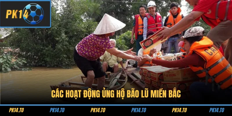 Các hoạt động ủng hộ bão lũ miền Bắc