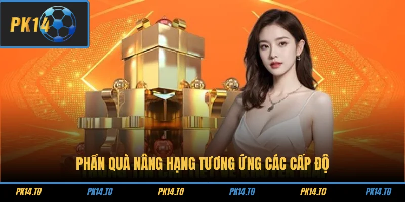 Phần quà nâng hạng tương ứng các cấp độ