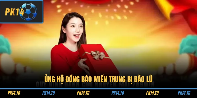 Ủng hộ đồng bào miền Trung bị bão lũ